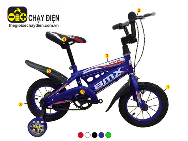 Xe Đạp BMX 12 Inch Căm Honda, Decal Nước